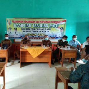 Digelar Rapat terbuka penyaringan perangkat kampung Tanjung Ratu kecamatan Pakuon Ratu Kabupaten Way kanan.