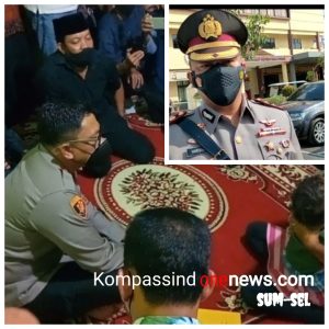 Kapolres Kota Lubuklinggau AKBP Harissandi berkunjung Kerumah Duka dan Mengucapkan Belasungkawa Atas Meninggal nya Hermanto