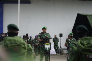 Pangdam IM Lepas Satgas Pamtas RI-PNG Penyangga Yonif RK 113/JS ke Papua
