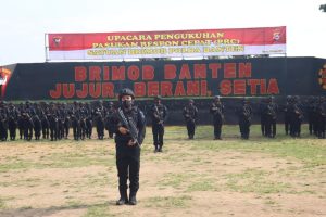 Satbrimob Polda Banten Gelar Upacara Pengukuhan Pasukan Respon Cepat