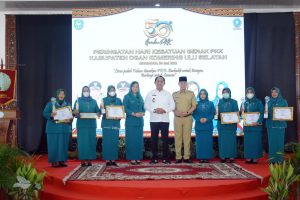 Tim Penggerak PKK Kabupaten OkU Selatan Sukses Menggelar Peringatan Hari kesatuan  Gerak PKK ke-50 Tahun 2922