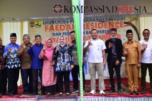 Bupati Musi Rawas Hj, Ratna Machmud Hadiri Lauching Rumah Bersubsidi Faedah Residence dan Peletakan Batu Pertama Masjid At-Tawwab