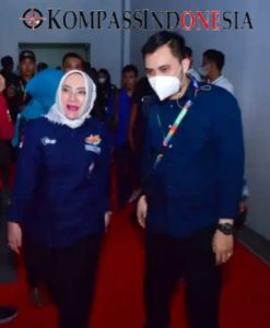 Bupati Musi Rawas Hj. Ratna Machmud Bersama Riza Novianto Gustam Hadiri Fornas VI 2022