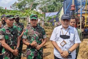 Manunggal Air Bersih, Danrem 071/Wijayakusuma Tinjau Pengeboran Sumur Uji di Banjarnegara