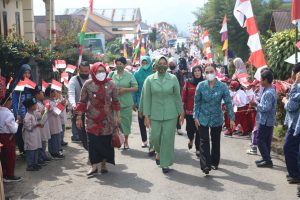 Persit KCK Cabang XIX Dim 0704 Banjarnegara Berikan Sosialisasi Cegah Stunting Serta Gizi Buruk
