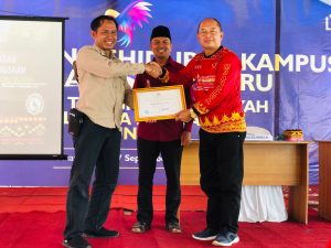 Kasat Intel Polres OKU Selatan Mengisi Materi Wawasan Kebangsaan di Kampus STIT Darul Huda Muaradua.