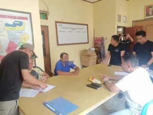 mantan Peratin ( kepala desa) ditangkap Sat Reskrim Polres Lampung Barat