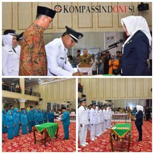 58 Pj Kepala Desa Resmi di Lantik dan Di ambil sumpahnya oleh Bupati Musi Rawas Hj Ratna Machmud