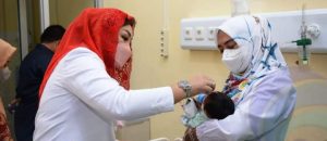 Ketua PMI Lonitasari Kunjungi Bayi Richat Steven Yang Menderita Kelainan Usus Sejak Lahir Di RSUD Muaradua OKU Selatan