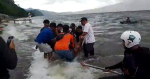 Pengunjung Wisata Pantai Pelangi Danau Ranau,Tewas Tenggelam Saat Main Perahu