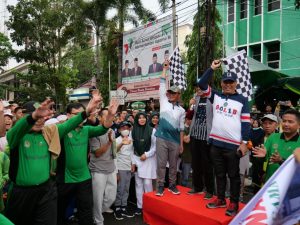 Deklarasi Damai Awali Jalan Sehat Kerukunan Bertabur Hadiah di Kemenag Sumsel