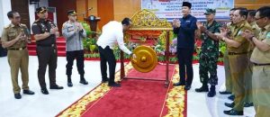 Bupati Popo Ali, M.B.Com., Membuka Secara Langsung Kegiatan Pencanangan Dan Sosialisasi Pemilihan Kepala Desa Serentak Tahun 2023
