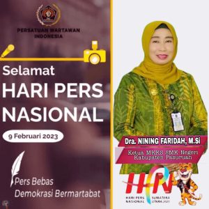 Ketua (MKKS) Kab. Pasuruan Mengucapkan Sslamat Hari Pers Nasional.