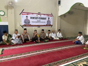 Waka polres oku selatan Hadiri kegiatan Rutin curahan Hati Dalam program jum’at curhat