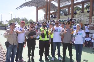 Kapolres OKU Selatan ,Indra Arya Yudha, S.H ,S.I.K, M.H., Kerahkan Personilnya Untuk Keamanan Memperingati HUT Kementrian BUMN Yang Ke – 25 Tahun