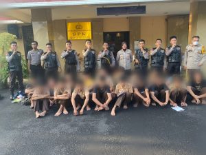 18 Pelajar Hendak Tawuran Diamankan Polisi Berikut Barang Bukti