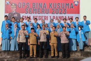 Operasi Bina Kusuma 2023 Kapolres Pasuruan Pimpin Upacara Di SMAN 1 Pandaan