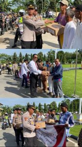 Polres OKU Selatan Memberikan Bantuan Kemanusian Kepada Masyarakat Yang Kurang Mampu