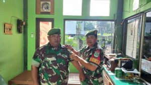 Rutin, Personil Babinsa Koramil 05/KJ Giat Serah Terima Tugas Jaga Piket Makoramil
