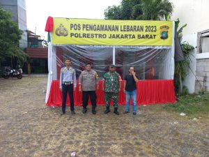 H-2 Idul Fitri 1444 H, Babinsa Koramil 05/KJ Bersama Tiga Pilar Pengamanan Lebaran