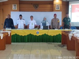 Babinsa Koramil 05/KJ Hadiri Forum Konsultasi Publik Pendataan Awal Regsosek Tahun 2023