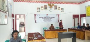 PPS pekon Sinar Jaya adakan Rapat Pleno Terbuka Rekapitulasi DPS Tingkat Pekon Sinar Jaya Kecamatan Air Hitam