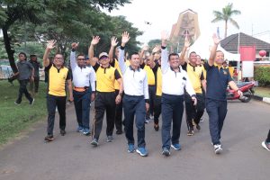 Kapolda Metro Jaya dan PJU Olahraga bersama Jajaran Puspomal