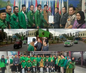 CMK Ketua DPC PPP Daftarkan Bacaleg Ke KPU OKU Selatan, Kompoy Menggunakan Mobil 4X4
