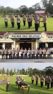 Kapolres OKU Selatan Pimpin Upacara Serah Terima Jabatan Wakapolres OKU Selatan