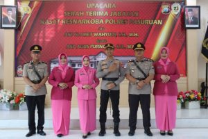 KAPOLRES PASURUAN PIMPIN SERTIJAB KASAT RESNARKOBA