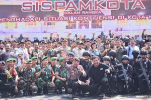 Siap Wujudkan Kamtibmas Kondusif, Polresta Malang Kota Gelar Simulasi Sispamkota