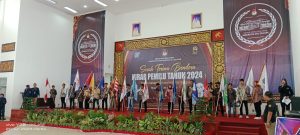 Kapolres OKU Selatan Hadiri Serah Terima Bendera Kirab Pemilu 2024