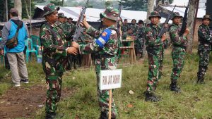 380 Personil Kodim 0707/Wonosobo Ikuti Latihan Menembak Senjata Ringan
