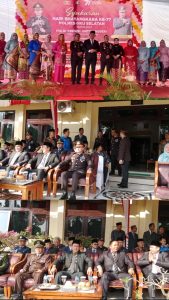Bupati OKU Selatan Hadiri Puncak Acara Peringatan HUT Bhayangkara Ke-77 Tahun 2023 di polres oku selatan