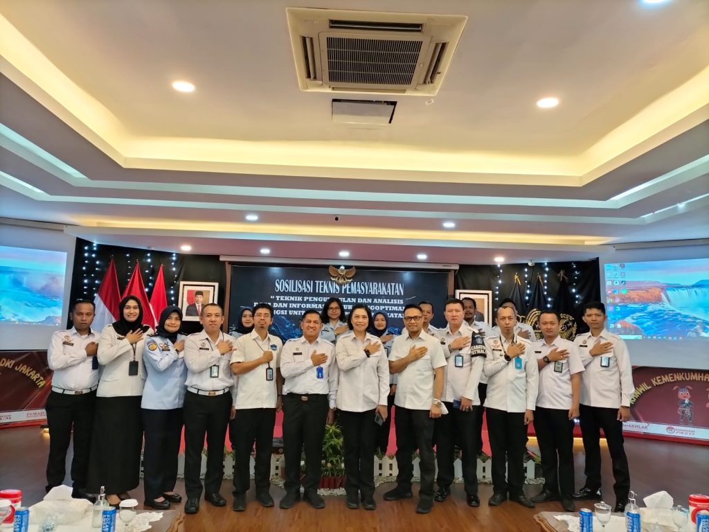 Tingkatkan Kapabilitas Tugas dan Fungsi Pengamanan, Rutan Cipinang Kanwil Kemenkumham DKI Jakarta Ikuti Sosialisasi Tekhnis Inteligen Pemasyarakatan