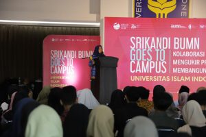 Hadir Dalam Acara Srikandi BUMN Goes Campus Bupati Sleman, Ingatkan Pentingnya Eksistensi Perempuan di Berbagai  Sektor.
