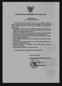 Menjaga Lingkungan Hidup Adalah Tugas Kita Semua.