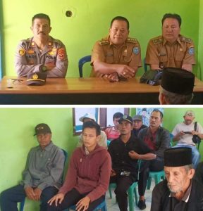 Kapolsek Mekakau Ilir Hadiri Mediasi Penyelesaian Masalah Sengketa Lahan Pemakaman
