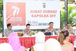 Kapolda DIY, Bersama Organisasi Perempuan Kembali Adakan Jumat Curhat.