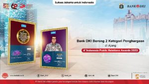 Dua Penghargaan Diraih Bank DKI Dalam Indonesia Public Relations Awards 2023