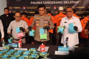 Sat Narkoba Polres Tangsel Ungkap Kasus Narkotika Senilai 10 Miliar