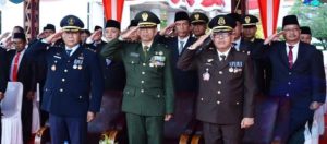 Upacara Penurunan Bendera Merah Putih Dan Aubade Dalam Rangka HUT RI Ke-78 Tahun 2023.