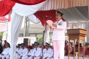 Camat Parungpanjang Pimpin Upacara Peringatan Detik-Detik Proklamasi Tahun 2023 Yang Berlangsung Khidmat dan Lancar