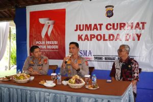 Kapolda DIY Kembali Lakukan Jumat Curhat Tampung Keluhan Masyarakat.