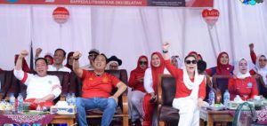 Pawai Pembangunan Memeriahkan HUT RI Ke 78 Di Kabupaten Oku Selatan.