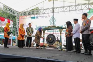 Hadir Diacara 11 Tahun Keistimewaan DIY, Bupati Kustini Sri Purnomo Buka Jonggrang Expo.