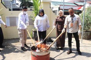 Direktorat Reserse Narkoba Polda DIY, Musnahkan Barang Bukti Sabu Dan Ganja.