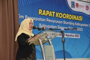 Buka Rapat Koordinasi TPPS, Bupati Sleman Sebut Prevelensi Stanting di Sleman Menurun.