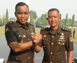 Sertijab Komandan Batalyon Kavaleri 9/SDK dari Letkol Kav. Aidil Hajri M. Han kepada Mayor Kav. Yuliansyah. S. Hub. Int