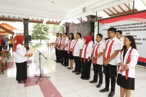 15 Pengurus DPC Masata Kabupaten Sleman, Dikukuhkan Bupati Kustini Sri Purnomo.